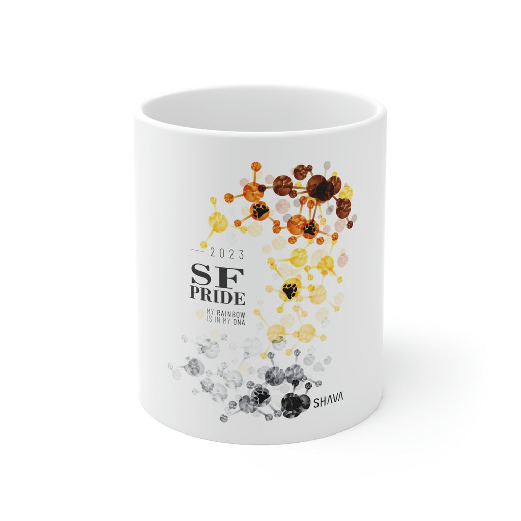 Bear Flag Ceramic Mug San Francisco Pride - Rainbow Is In My DNA SHAVA CO