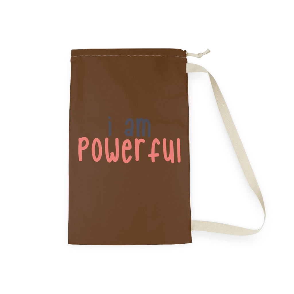 Affirmation Feminist pro choice Laundry Bag -  I am POWERFUL Printify