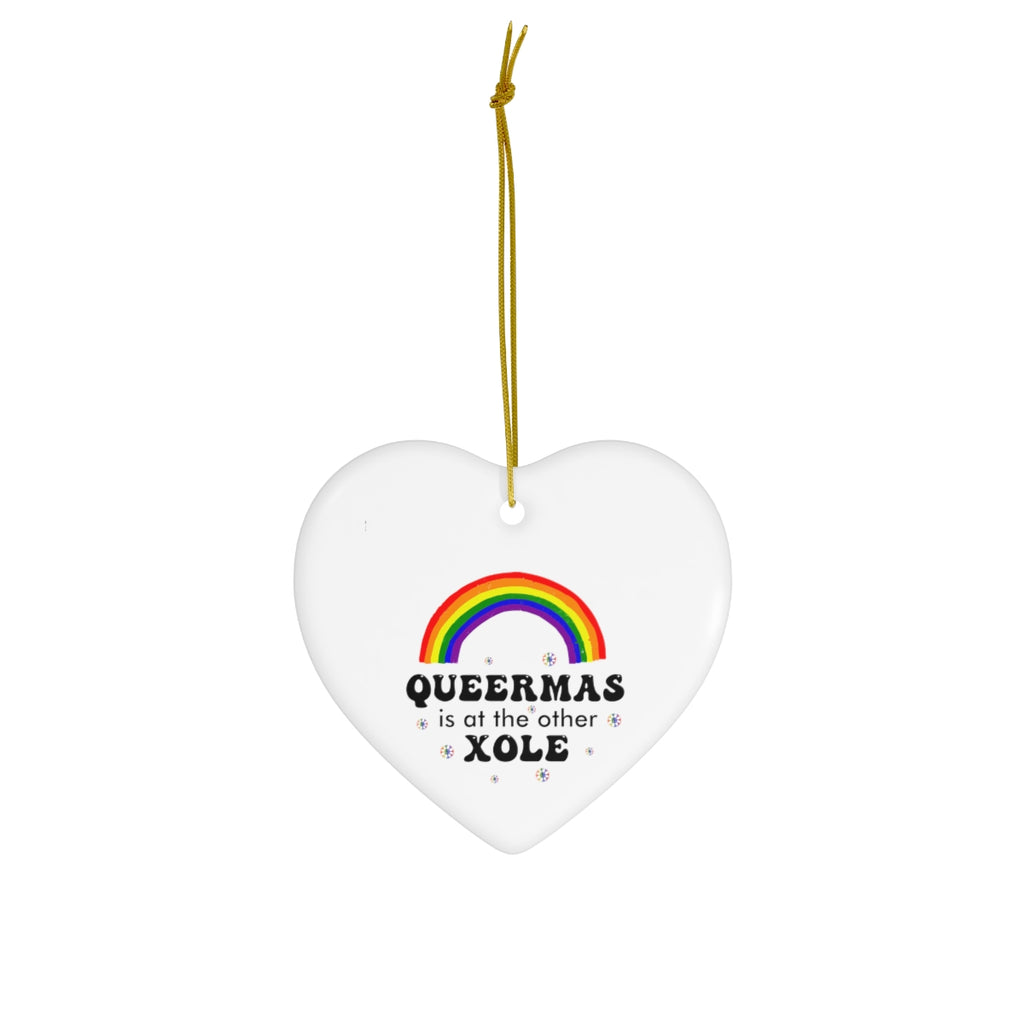 Christmas LGBTQ Custom Made Ceramic Ornament, 4 Shapes Printify