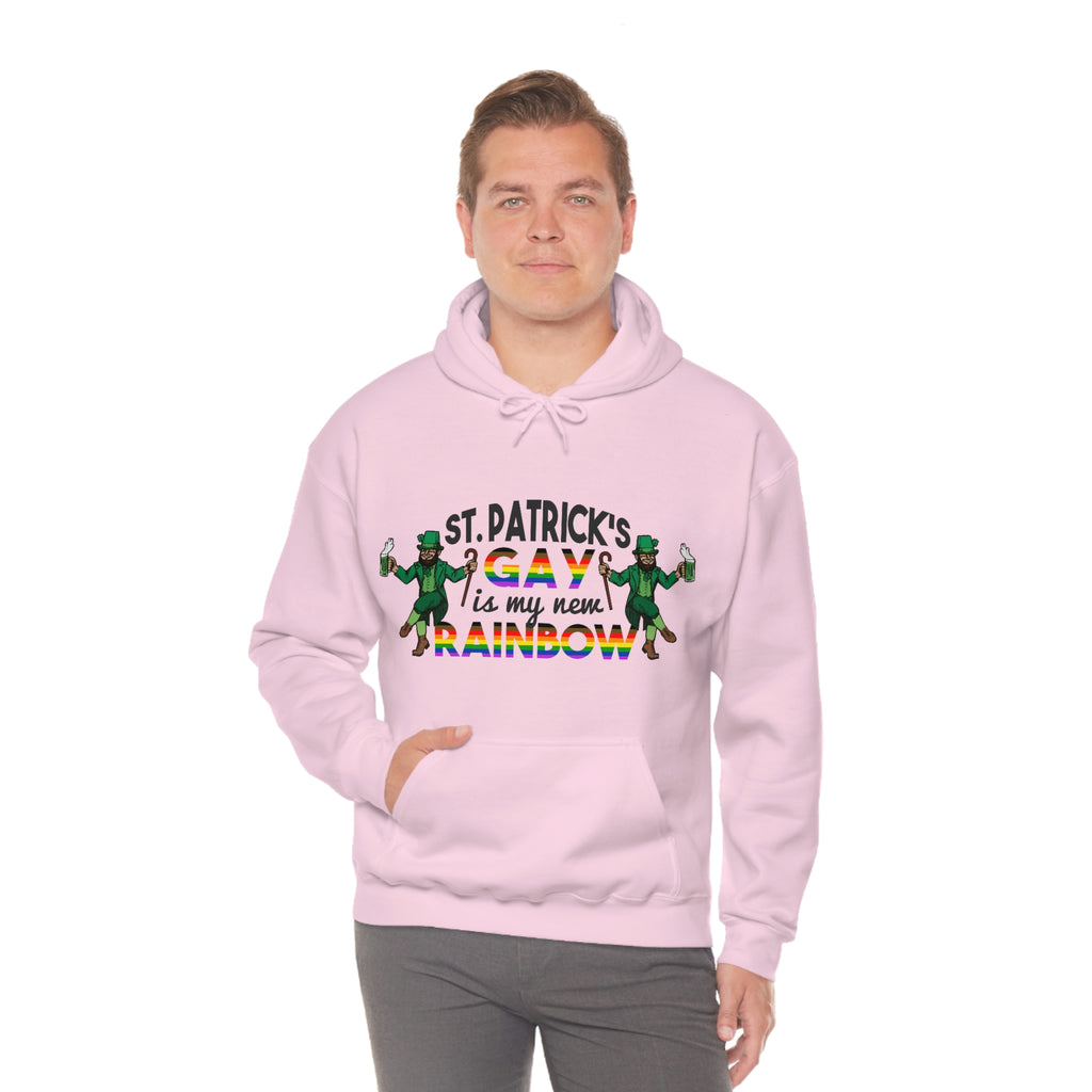 Philadelphia Flag Hoodie St. Patrick's Day Unisex Size - St. Patricks Gay Is My New Rainbow SHAVA