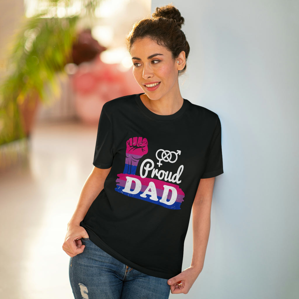 Bisexual Pride Flag T-shirt Unisex Size - Proud Dad Printify