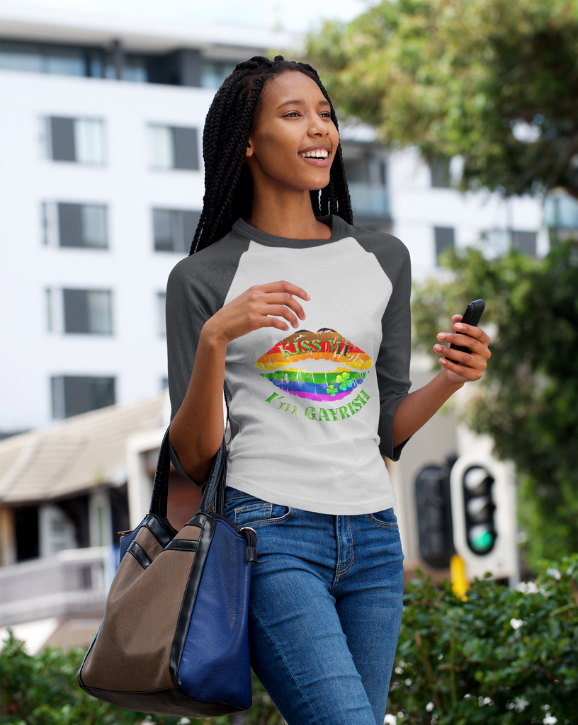 Philadelphia Flag Tri-Blend Raglan Tee St. Patrick's Day Unisex Size - Kiss Me Printify