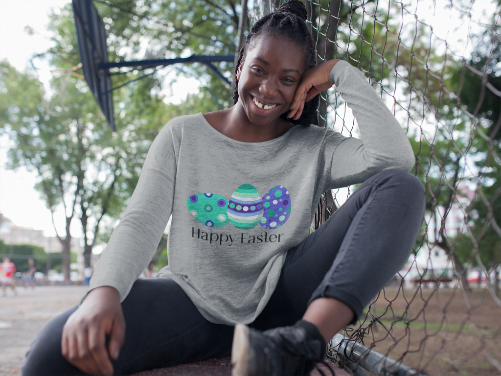 Gay Flag Long Sleeves Easter Festival Unisex Size - Happy Easter SHAVA