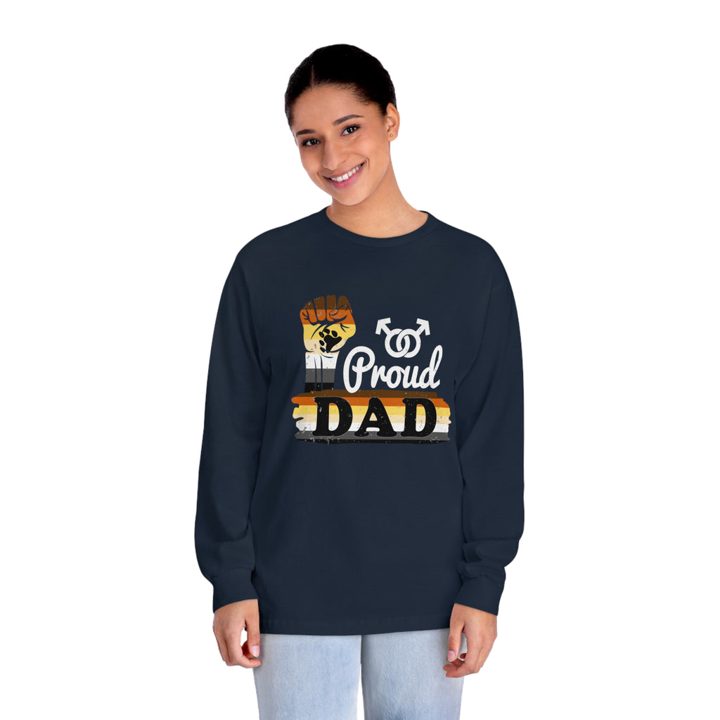 Bear Pride Flag Unisex Classic Long Sleeve Shirt - Proud Dad Printify
