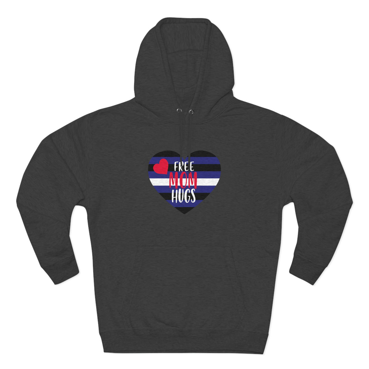 Leather Flag Mother's Day Unisex Premium Pullover Hoodie - Free Mom Hug Printify