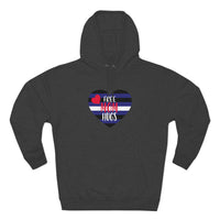 Thumbnail for Leather Flag Mother's Day Unisex Premium Pullover Hoodie - Free Mom Hug Printify