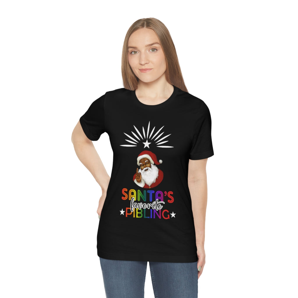 Classic Unisex Christmas LGBTQ T-Shirt - Santa's Favorite Pibling Printify