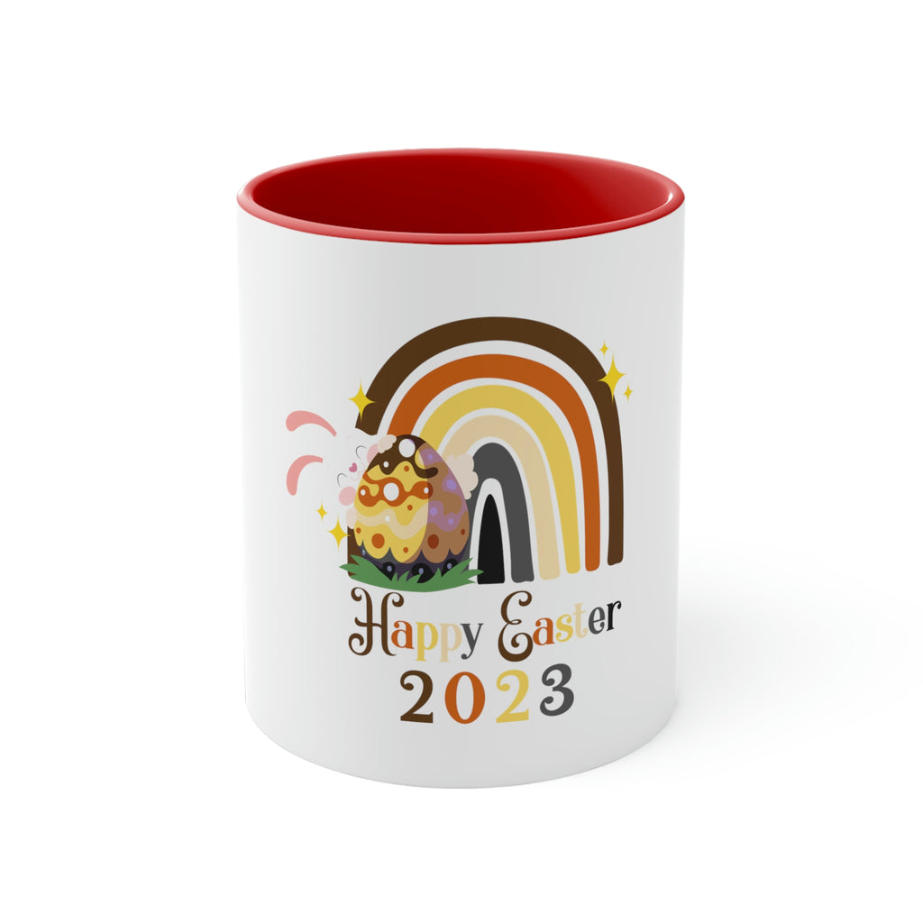 Bear Flag Accent Coffee Mug Easter Festival - Happy Easter 2023 SHAVA