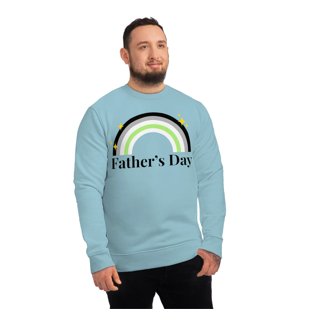 Agender Pride Flag Sweatshirt Unisex Size - Father's Day Printify