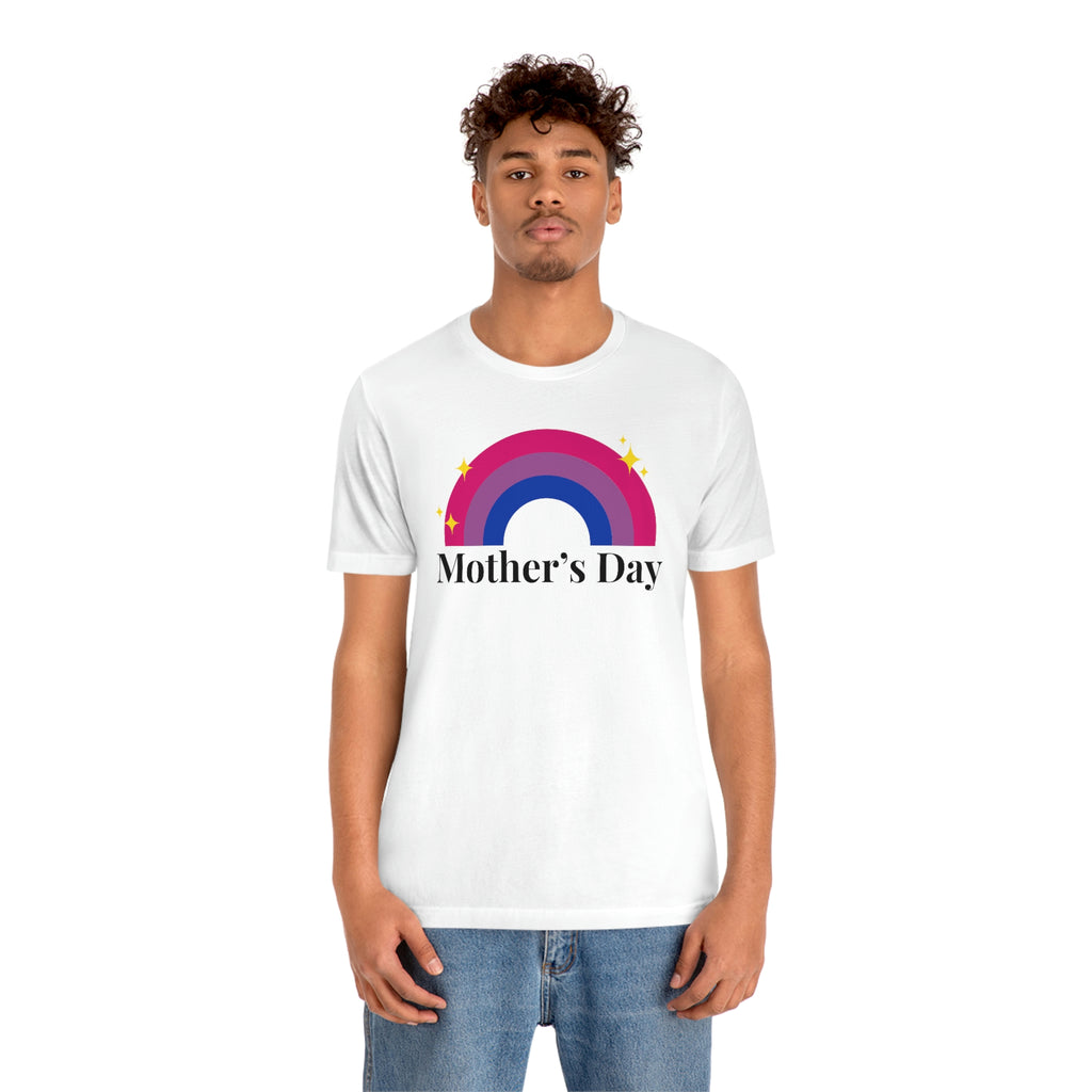 Bisexual Pride Flag Mother's Day Unisex Short Sleeve Tee - Mother's Day SHAVA CO