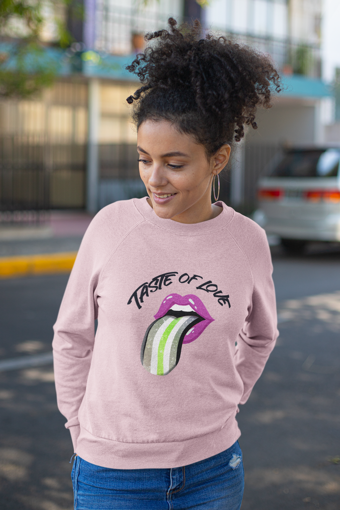 Agender Flag LGBTQ Affirmation Crewneck Sweatshirt Unisex Size - Taste Of Love Printify