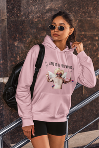 Thumbnail for Bisexual Flag LGBTQ Affirmation Hoodie Unisex Size - Love Is Never Wrong Printify