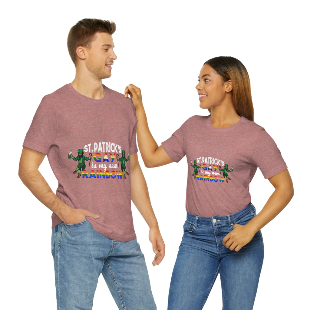 Two Spirit Flag T-shirt Patrick's Day Unisex Size - St. Patrick's Gay Is My New Rainbow SHAVA