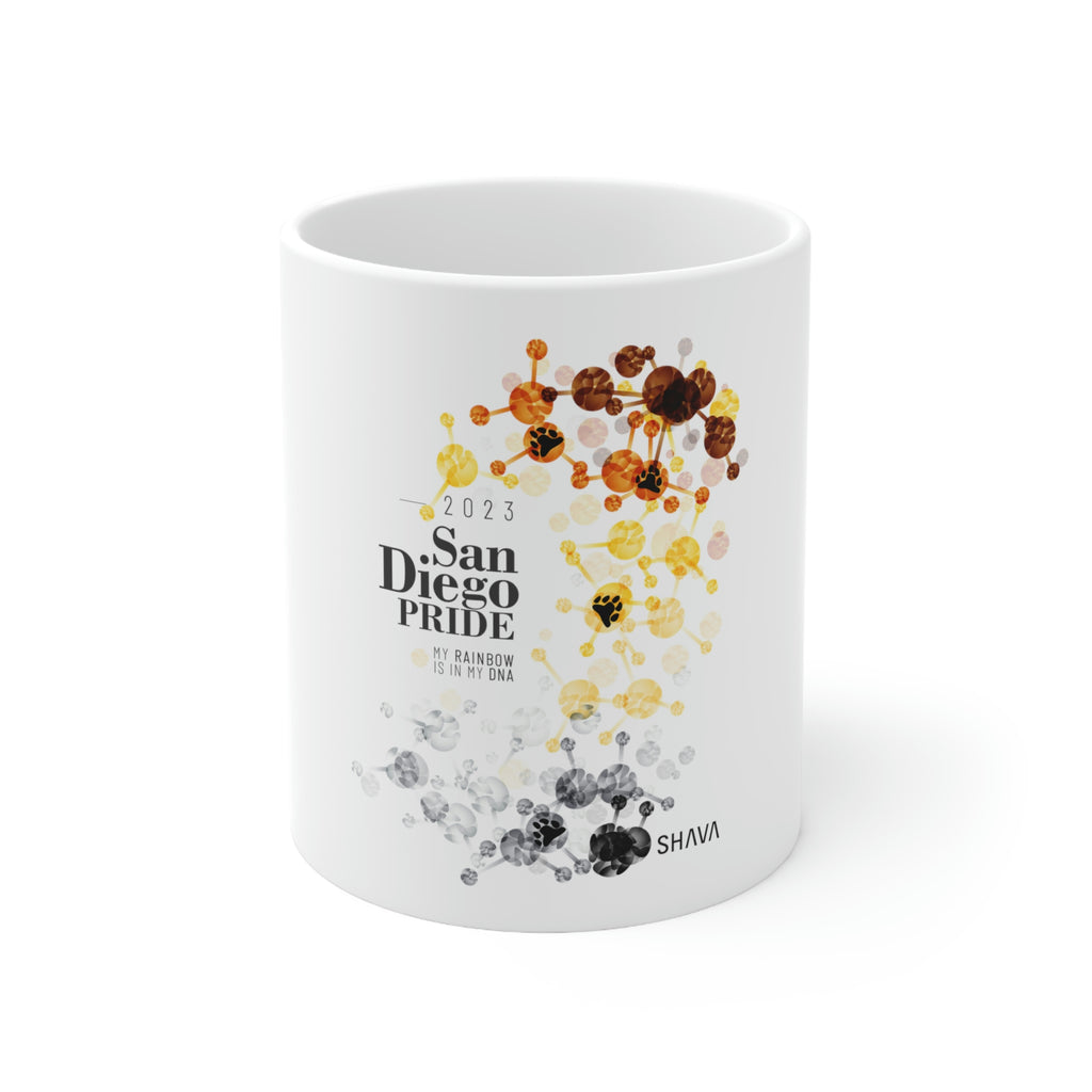 Bear Flag Ceramic Mug San Diego Pride - Rainbow Is In My DNA SHAVA CO