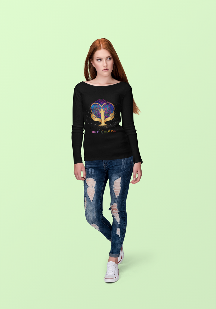 Yoga Spiritual Meditation Unisex Long Sleeve Shirt – Reflection 666 Angel Number Printify