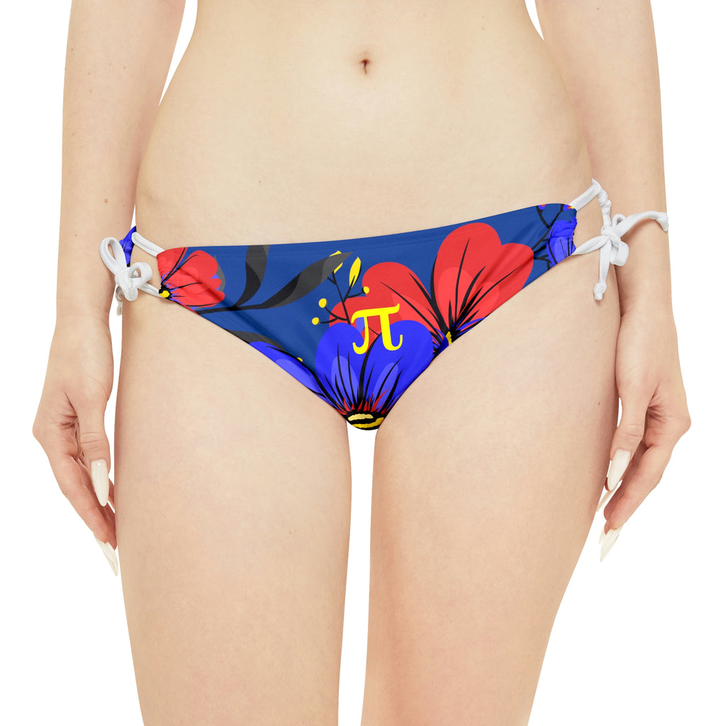 Polyamory Pride Flag Loop Tie Side Bikini Bottom Printify