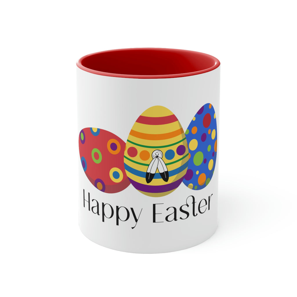 Two Spirit Flag Accent Coffee Mug Easter Festival - Happy Easter SHAVA