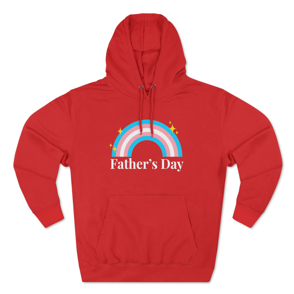 Transgender Pride Flag Unisex Premium Pullover Hoodie - Father's Day Printify