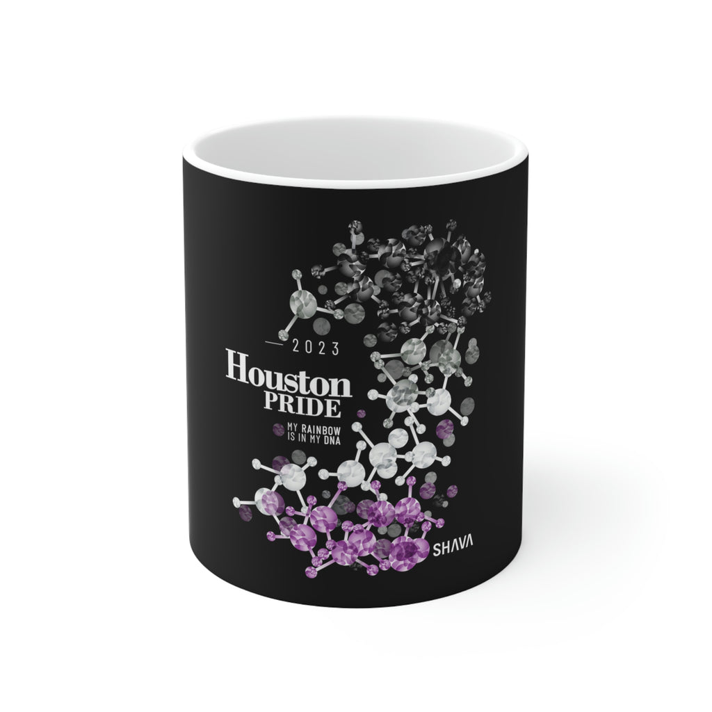 Asexual Flag Ceramic Mug Houston Pride - Rainbow Is In My DNA SHAVA CO