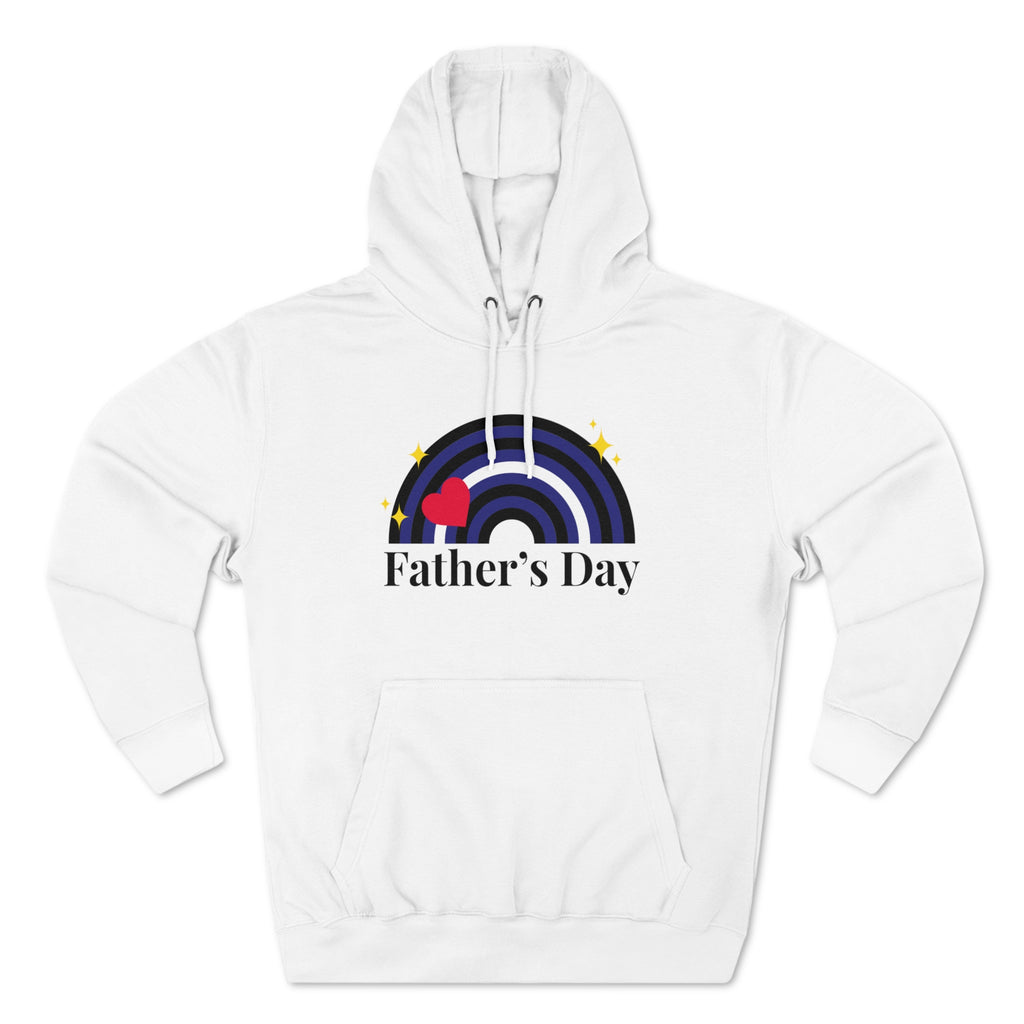 Leather Pride Flag Unisex Premium Pullover Hoodie - Father's Day Printify