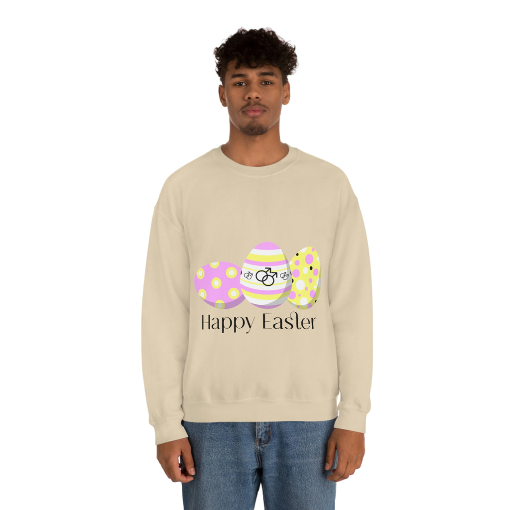 Twink Flag Heavy Blend Crewneck Sweatshirt Easter Festival Unisex Size - Happy Easter SHAVA