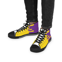 Thumbnail for Intersexual Drip Rainbow Flag LGBTQ High Top Sneakers Unisex Size Printify