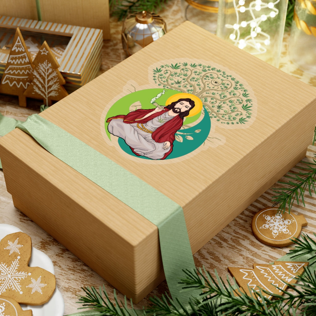 KCC  Home & Livings-Magnet & Stickers  /Kiss-Cut Stickers/ Black Jesus Printify