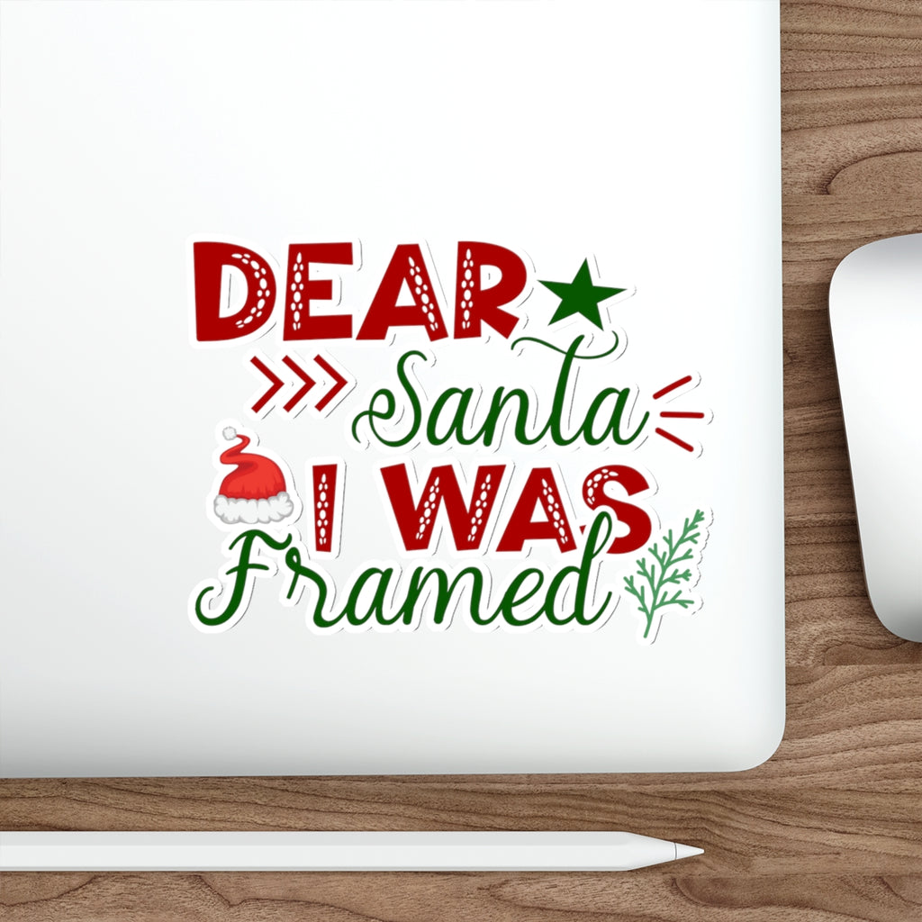 Christmas Die-Cut Stickers Printify