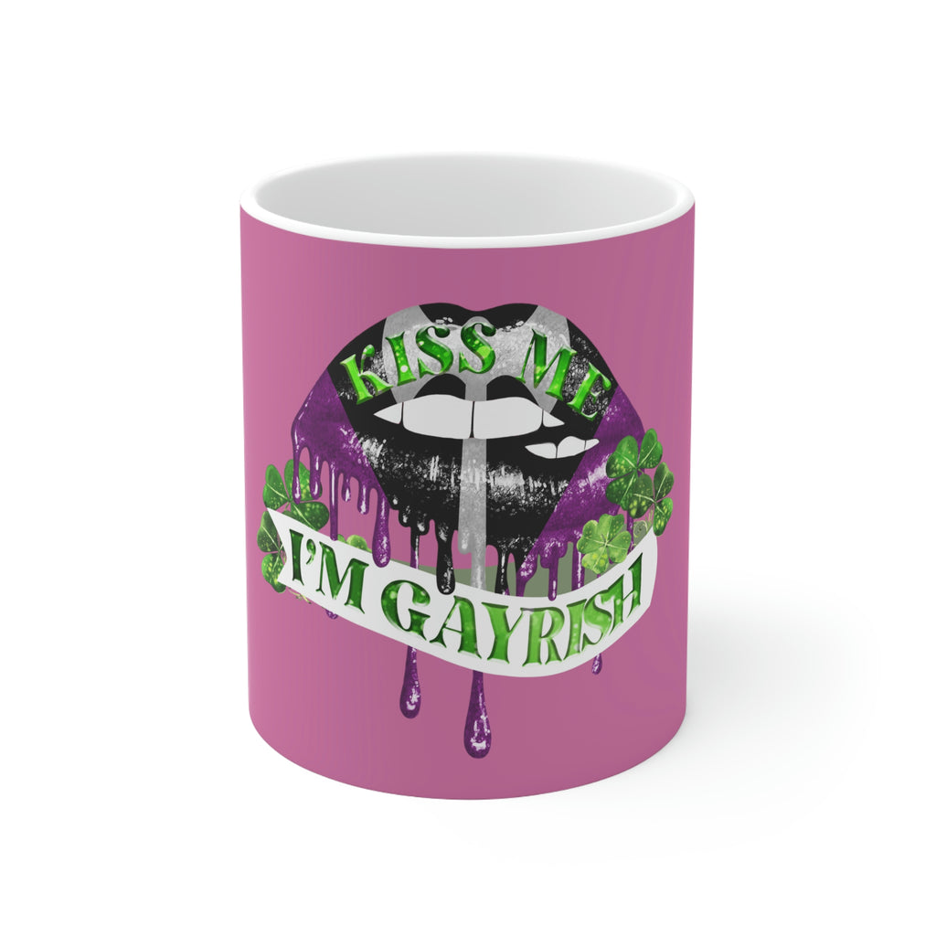St. Patrick's Day Ceramic Mug 11oz - Kiss Me Printify