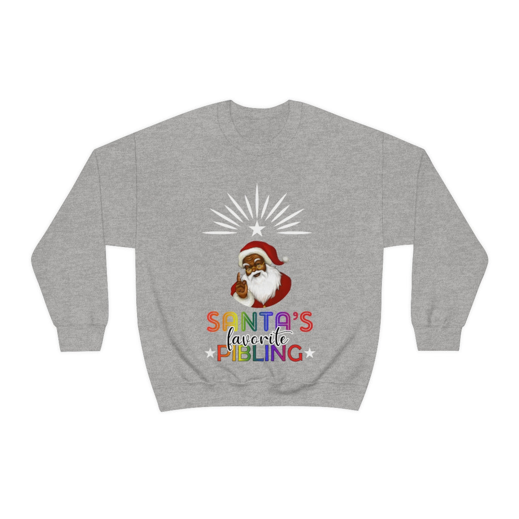 Unisex Christmas LGBTQ Heavy Blend Crewneck Sweatshirt - Santa’s Favorite Pibling Printify