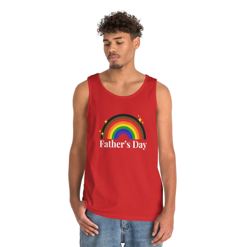 Philadelphia Pride Flag Heavy Cotton Tank Top Unisex Size - Father's Day Printify