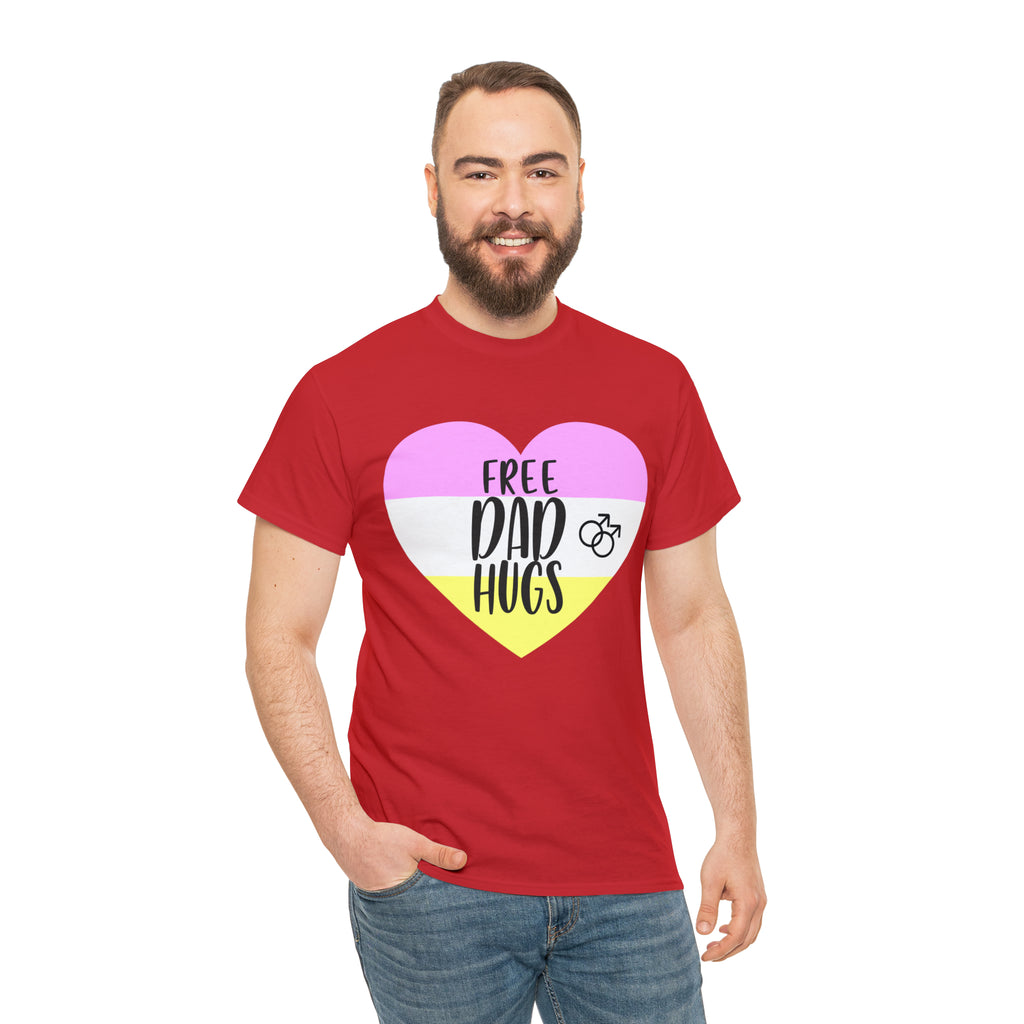 SHAVA CO Twink Flag, Unisex Heavy Cotton Tee - Free Dad Hugs Printify