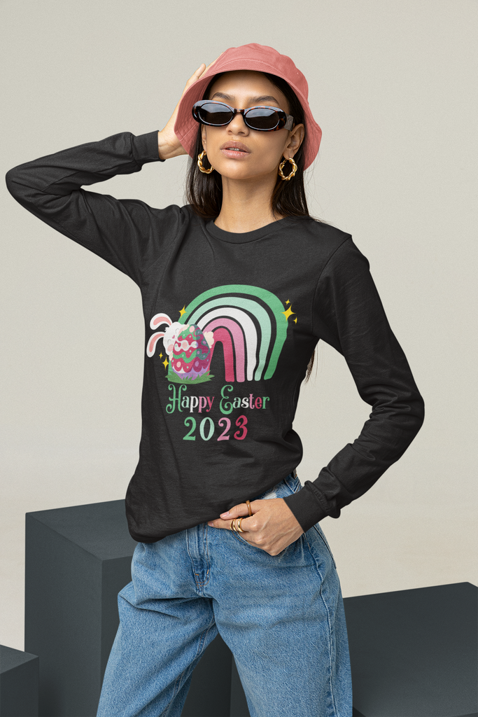 Abrosexual Flag Long Sleeves Easter Festival Unisex Size - Happy Easter 2023 SHAVA