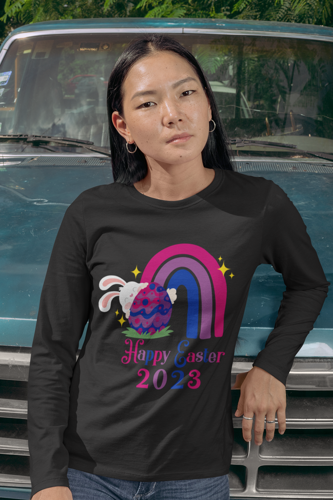 Bisexual Flag Long Sleeves Easter Festival Unisex Size - Happy Easter 2023 SHAVA