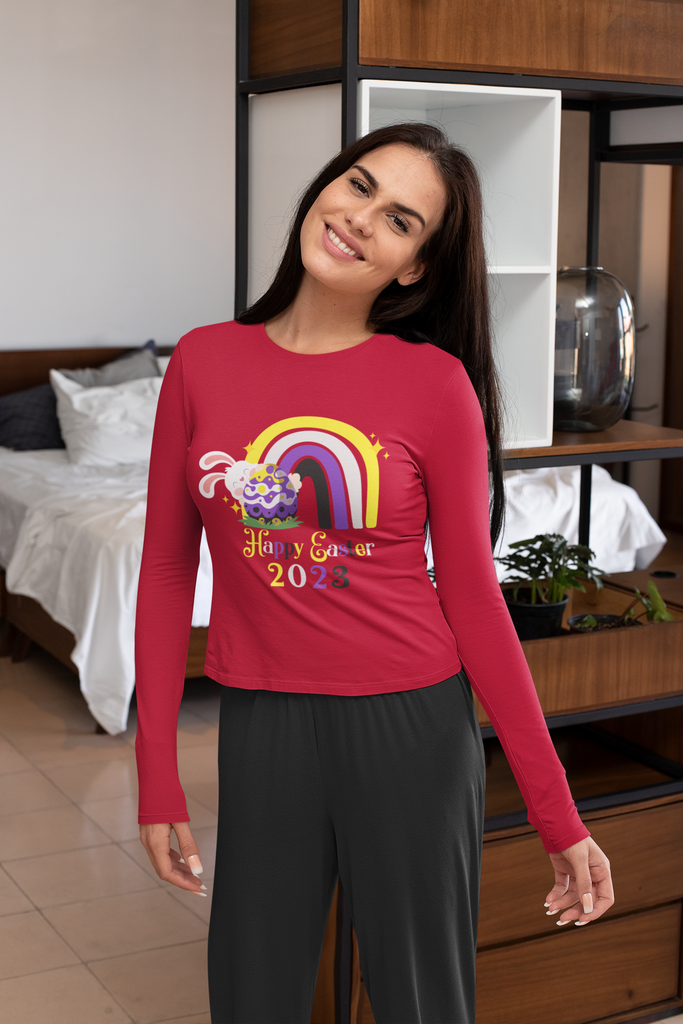 Non Binary Flag Long Sleeves Easter Festival Unisex Size - Happy Easter 2023 SHAVA