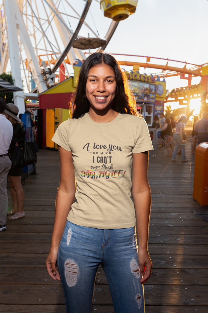 Philadelphia Flag LGBTQ Affirmation T-shirt  Unisex Size - I Can't Even Think Straight Printify