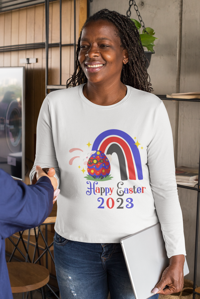 Polyamory Flag Long Sleeves Easter Festival Unisex Size - Happy Easter 2023 SHAVA