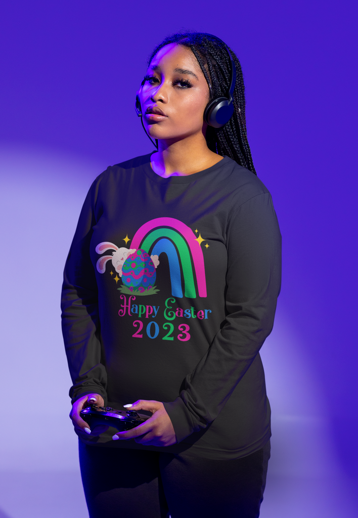 Polysexual Flag Long Sleeves Easter Festival Unisex Size - Happy Easter 2023 SHAVA