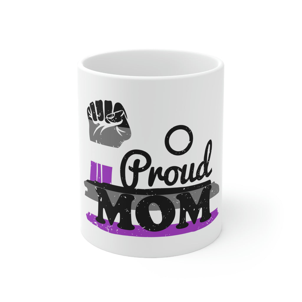 Asexual Flag Ceramic Mug  - Proud Mom Printify