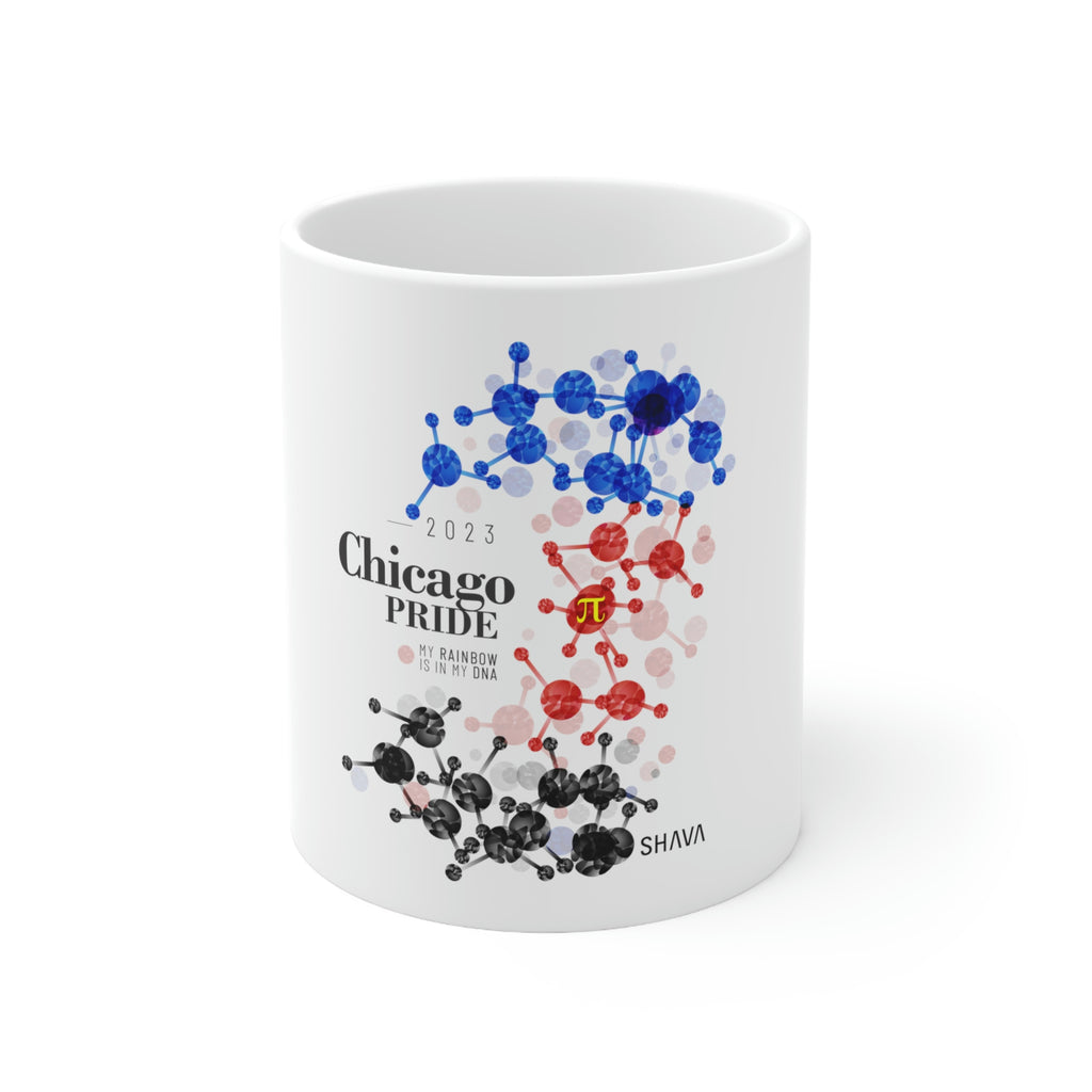 Polyamory Flag Ceramic Mug Chicago Pride - Rainbow Is In My DNA SHAVA CO