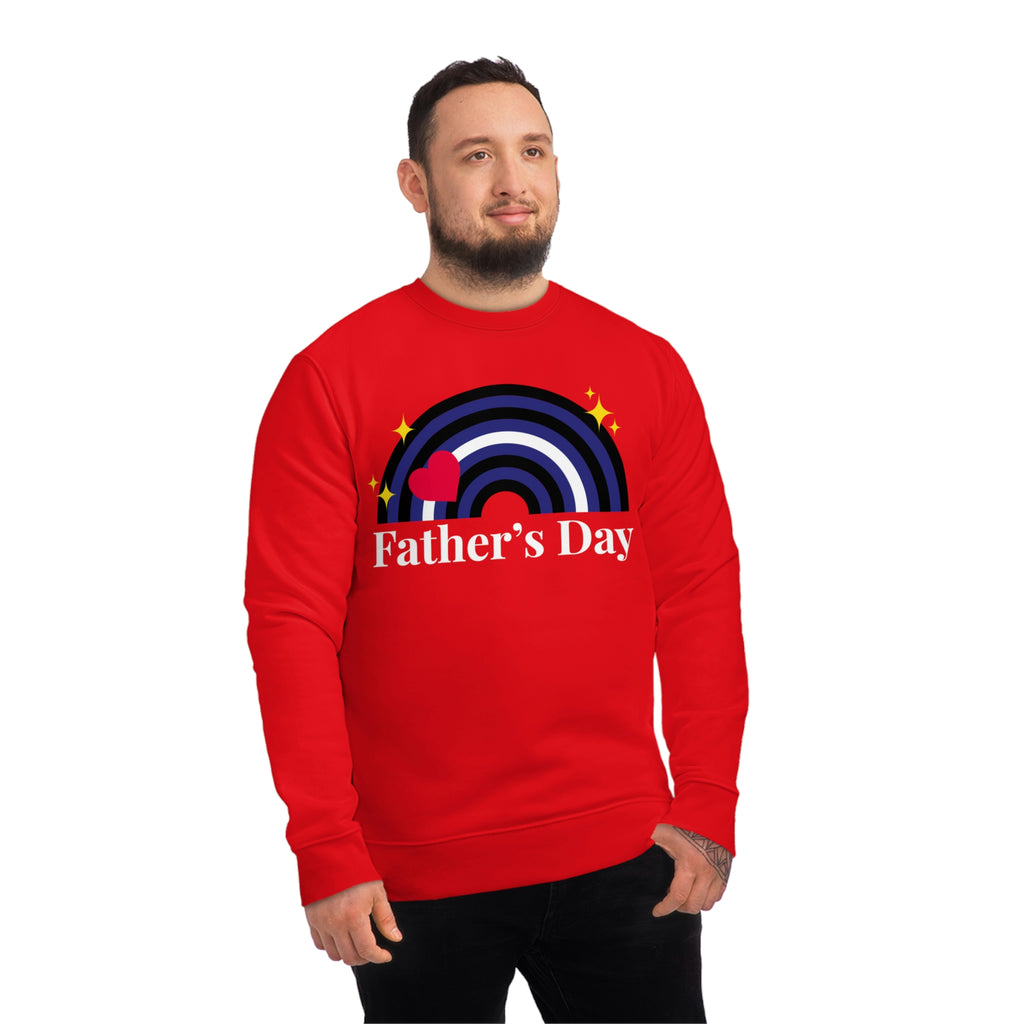 Leather Pride Flag Sweatshirt Unisex Size - Father's Day Printify