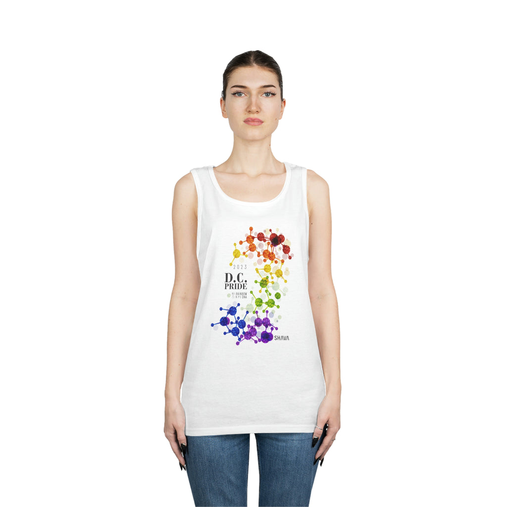 Lgbtq Flag D.C Pride Heavy Cotton Tank Top Unisex Size - My Rainbow Is In My DNA SHAVA