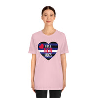 Thumbnail for Leather Pride Flag Mother's Day Unisex Short Sleeve Tee - Free Mom Hugs SHAVA CO