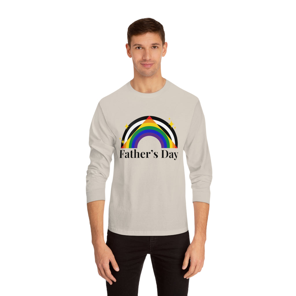 Straight Ally Pride Flag Unisex Classic Long Sleeve Shirt - Father's Day Printify