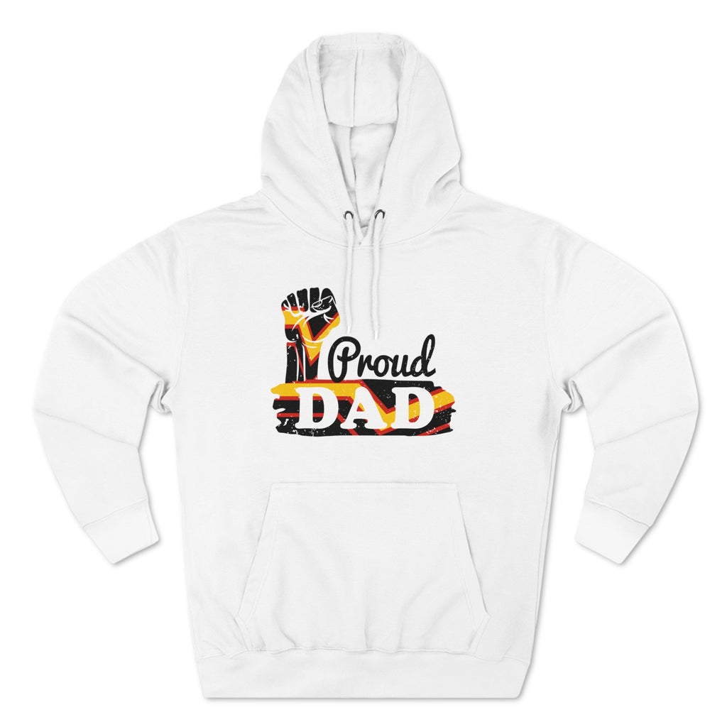 Rubber Pride Flag Unisex Premium Pullover Hoodie - Proud Dad Printify