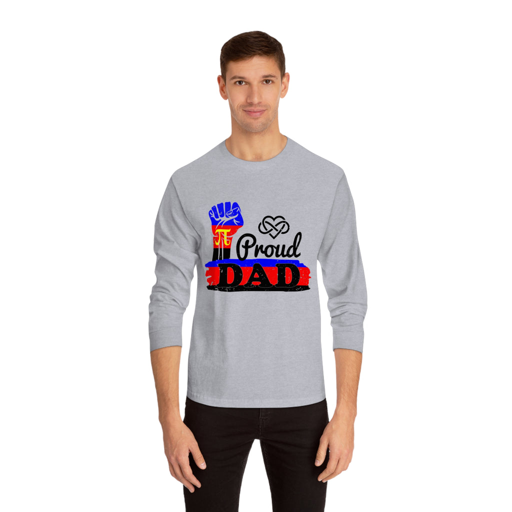 Polyamory Pride Flag Unisex Classic Long Sleeve Shirt - Proud Dad Printify