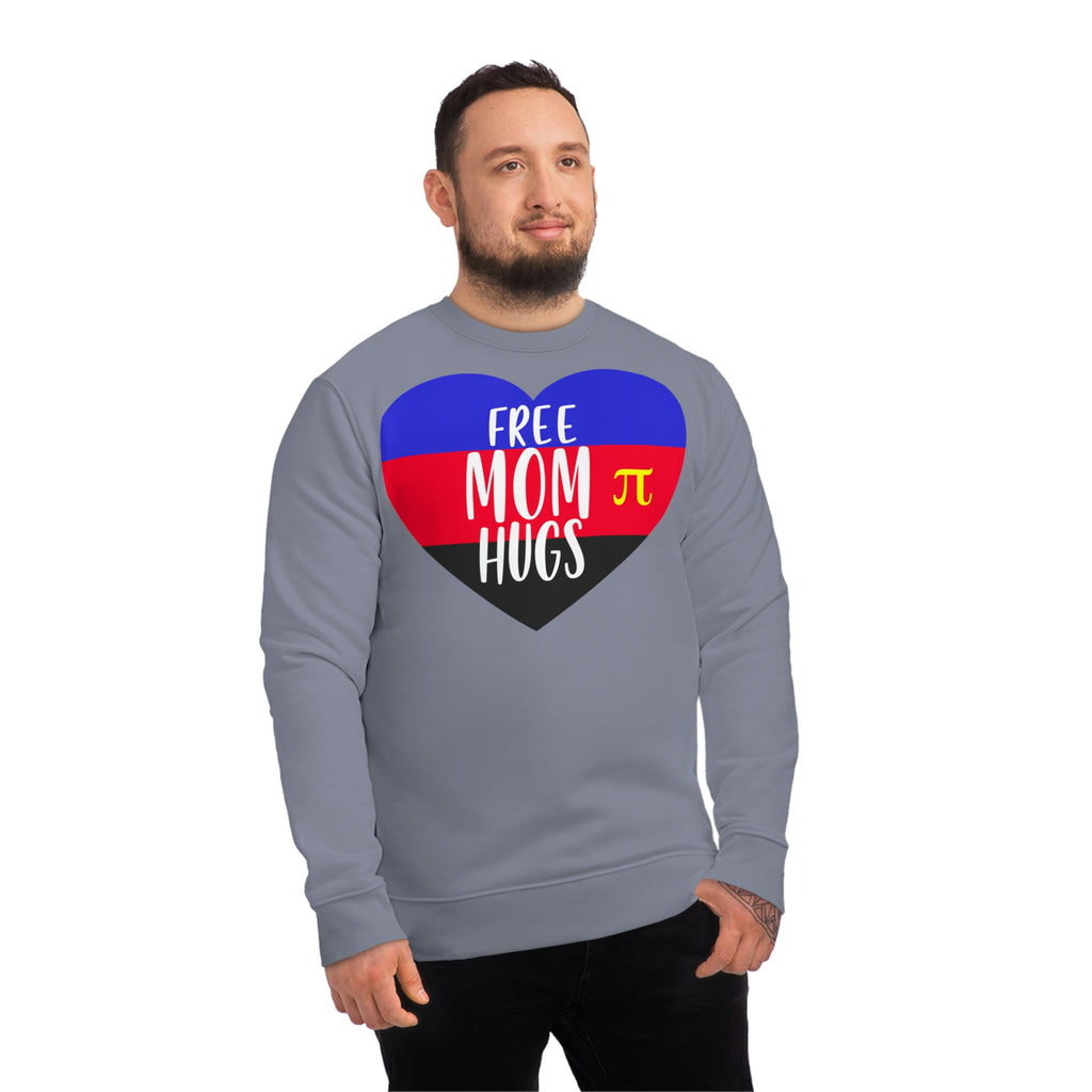 Polyamory Pride Flag Sweatshirt Unisex Size - Free Mom Hugs Printify