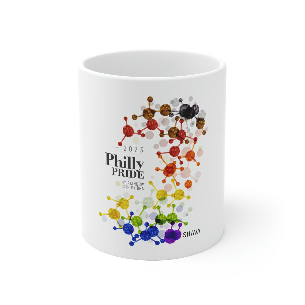 Philadelphia Philly Pride Ceramic Mug - Rainbow Is In My DNA SHAVA CO