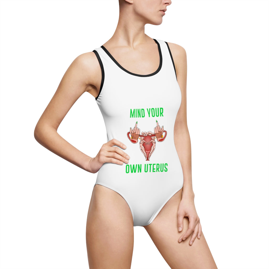 IAC  Women's Swimwear /Mind Your Own Uterus Printify