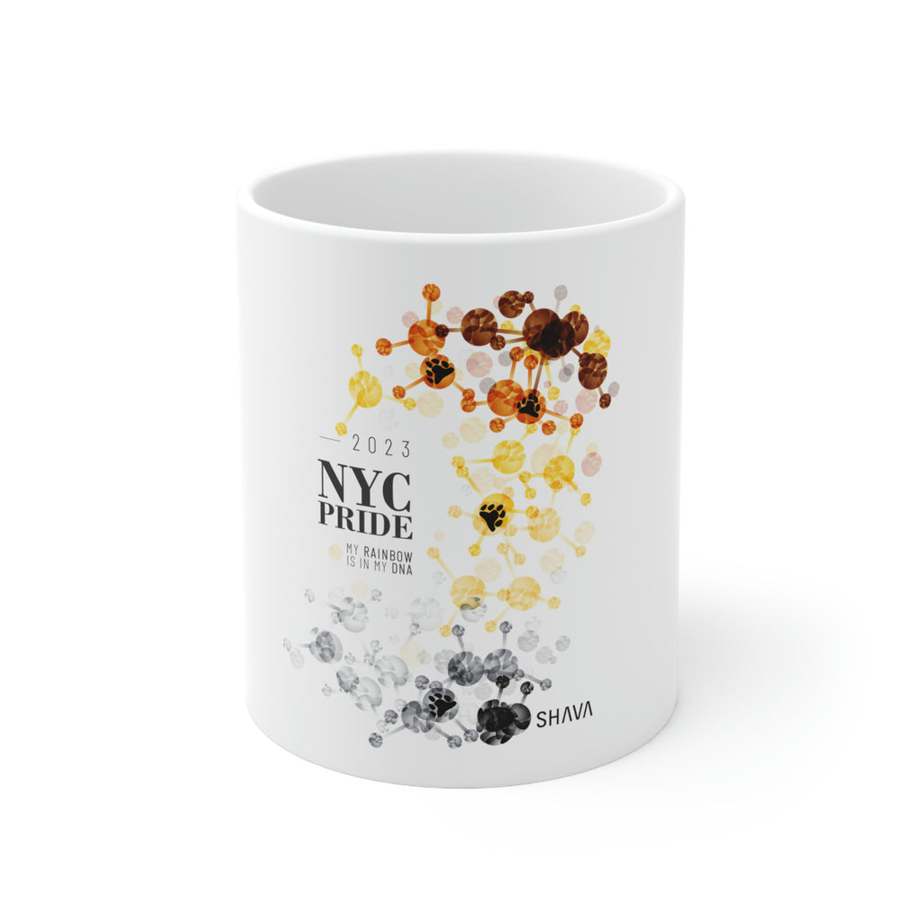 Bear NYC Pride Ceramic Mug - Rainbow Is In My DNA SHAVA CO